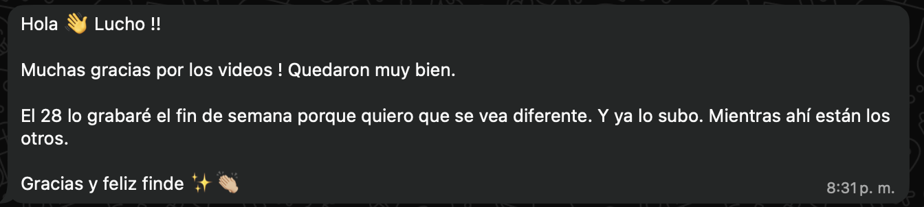 Testimonio de cliente